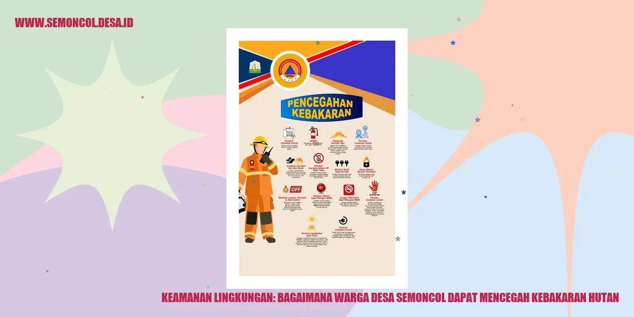 Keamanan Lingkungan: Bagaimana Warga Desa Semoncol Dapat Mencegah Kebakaran Hutan