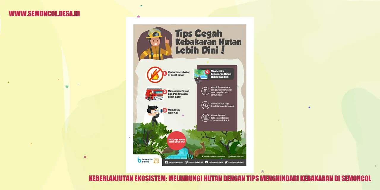 Keberlanjutan Ekosistem: Melindungi Hutan dengan Tips Menghindari Kebakaran di Semoncol