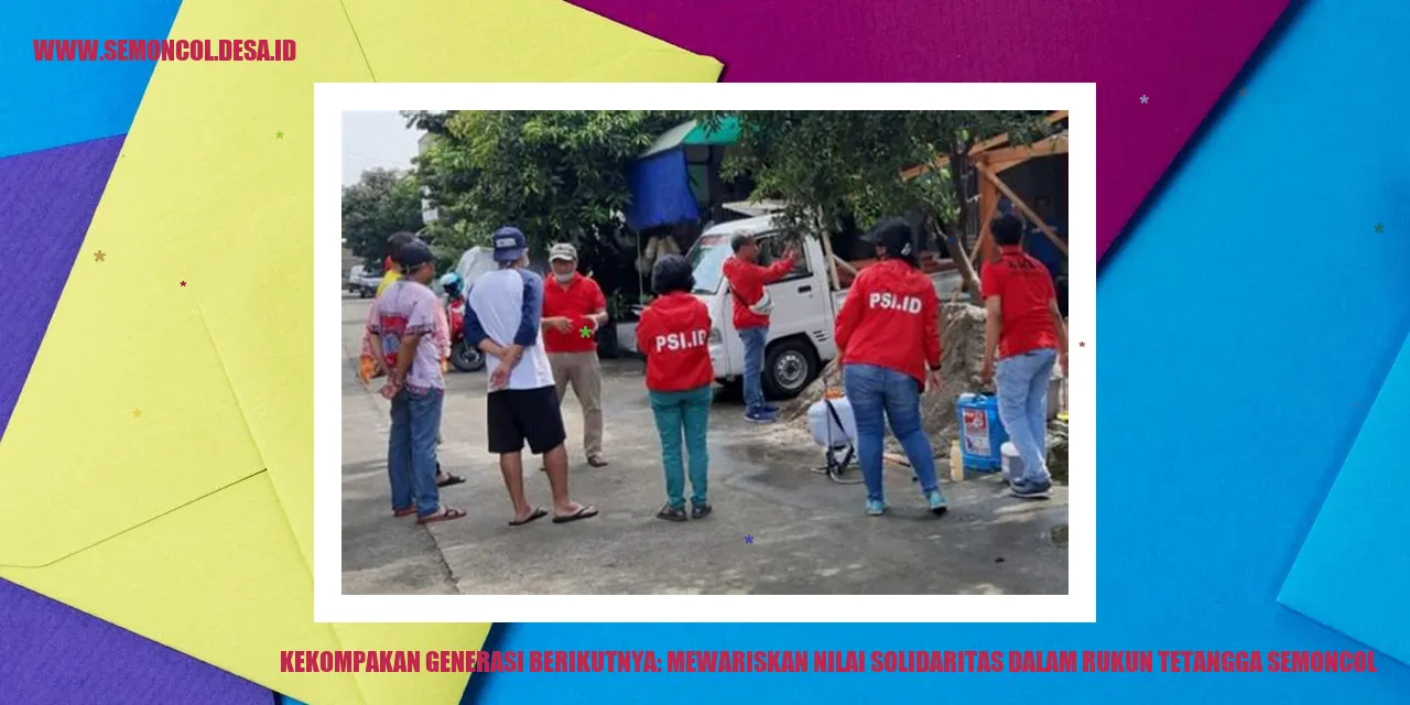 Kekompakan Generasi Berikutnya: Mewariskan Nilai Solidaritas dalam Rukun Tetangga Semoncol