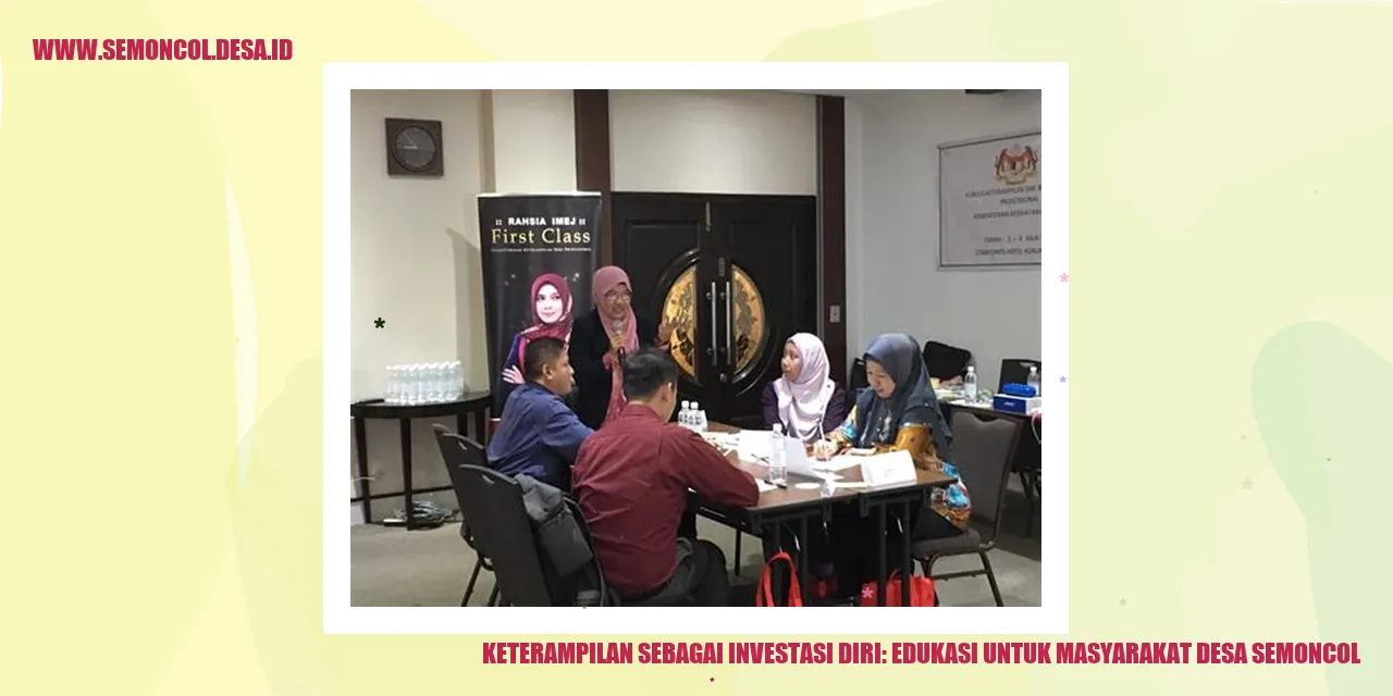 Keterampilan Sebagai Investasi Diri: Edukasi untuk Masyarakat Desa Semoncol