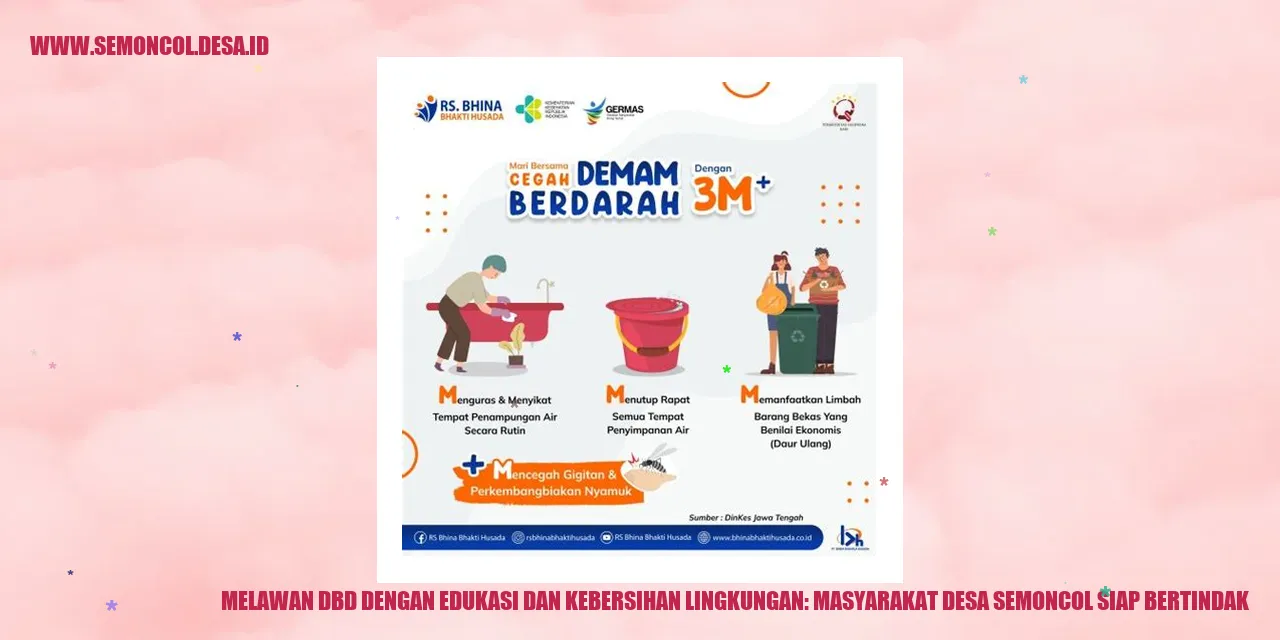 Melawan DBD dengan Edukasi dan Kebersihan Lingkungan: Masyarakat Desa Semoncol Siap Bertindak