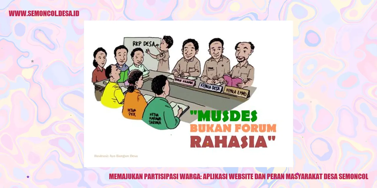 Memajukan Partisipasi Warga: Aplikasi Website dan Peran Masyarakat Desa Semoncol