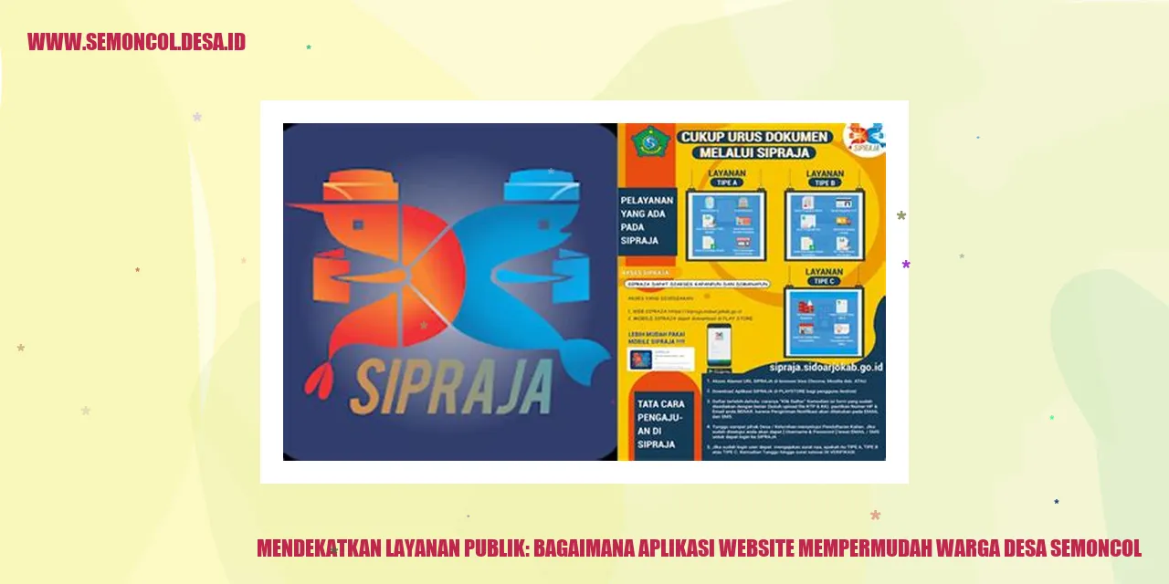 Mendekatkan Layanan Publik: Bagaimana Aplikasi Website Mempermudah Warga Desa Semoncol