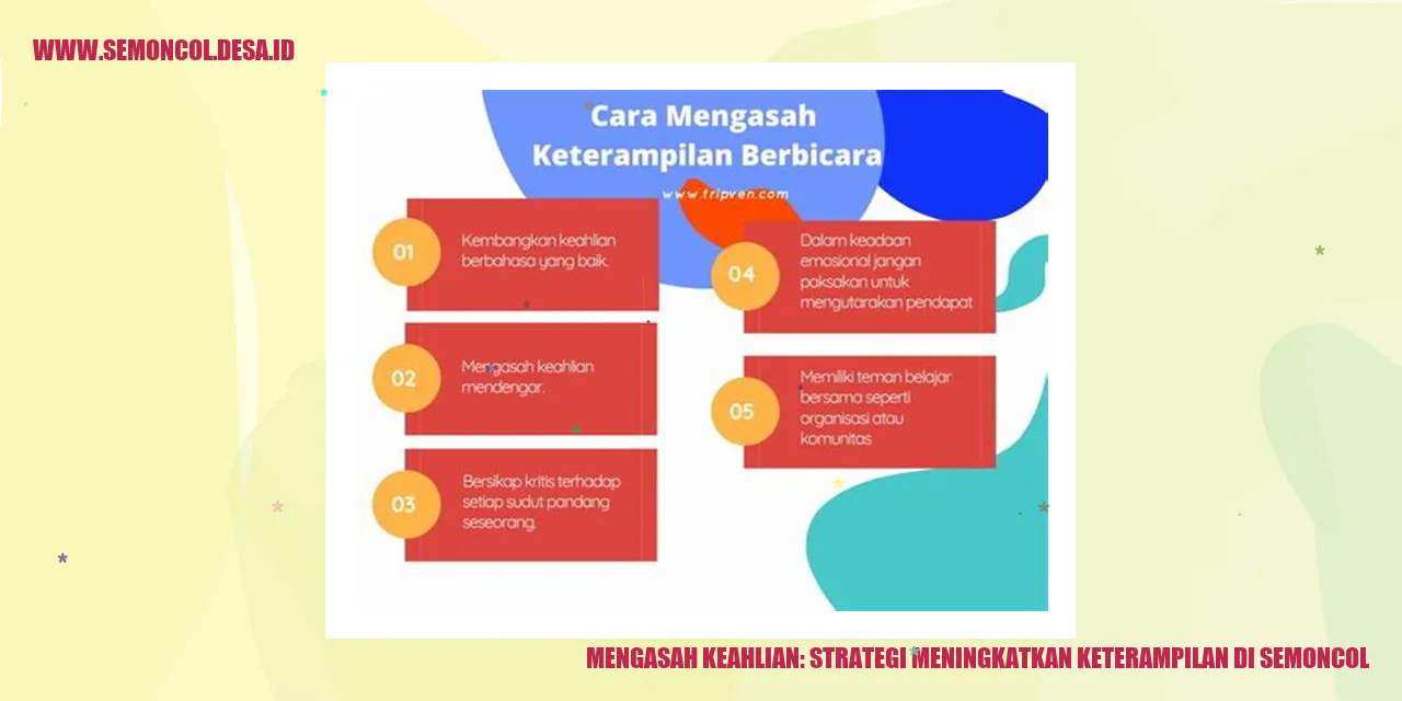 Mengasah Keahlian: Strategi Meningkatkan Keterampilan di Semoncol