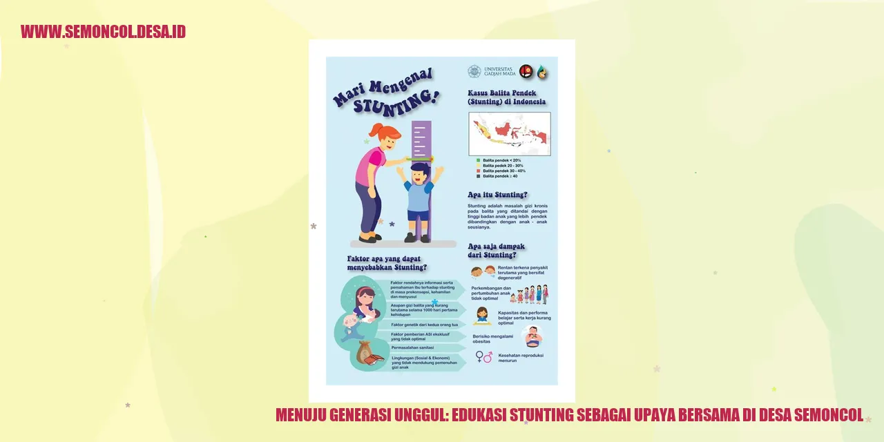 Misi Hebat Semoncol: Edukasi Stunting untuk Generasi Unggul!