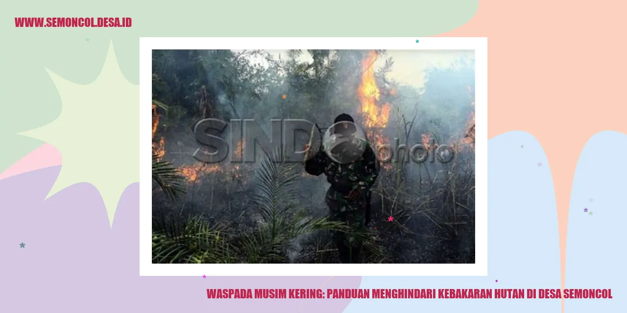 Waspada Musim Kering: Panduan Menghindari Kebakaran Hutan di Desa Semoncol