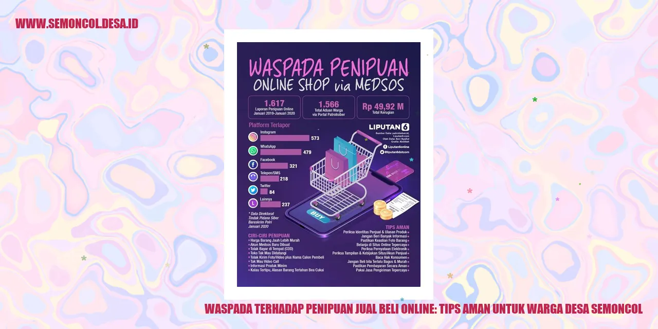 Waspada Terhadap Penipuan Jual Beli Online: Tips Aman untuk Warga Desa Semoncol